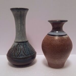 Pottery Vases Set of 2